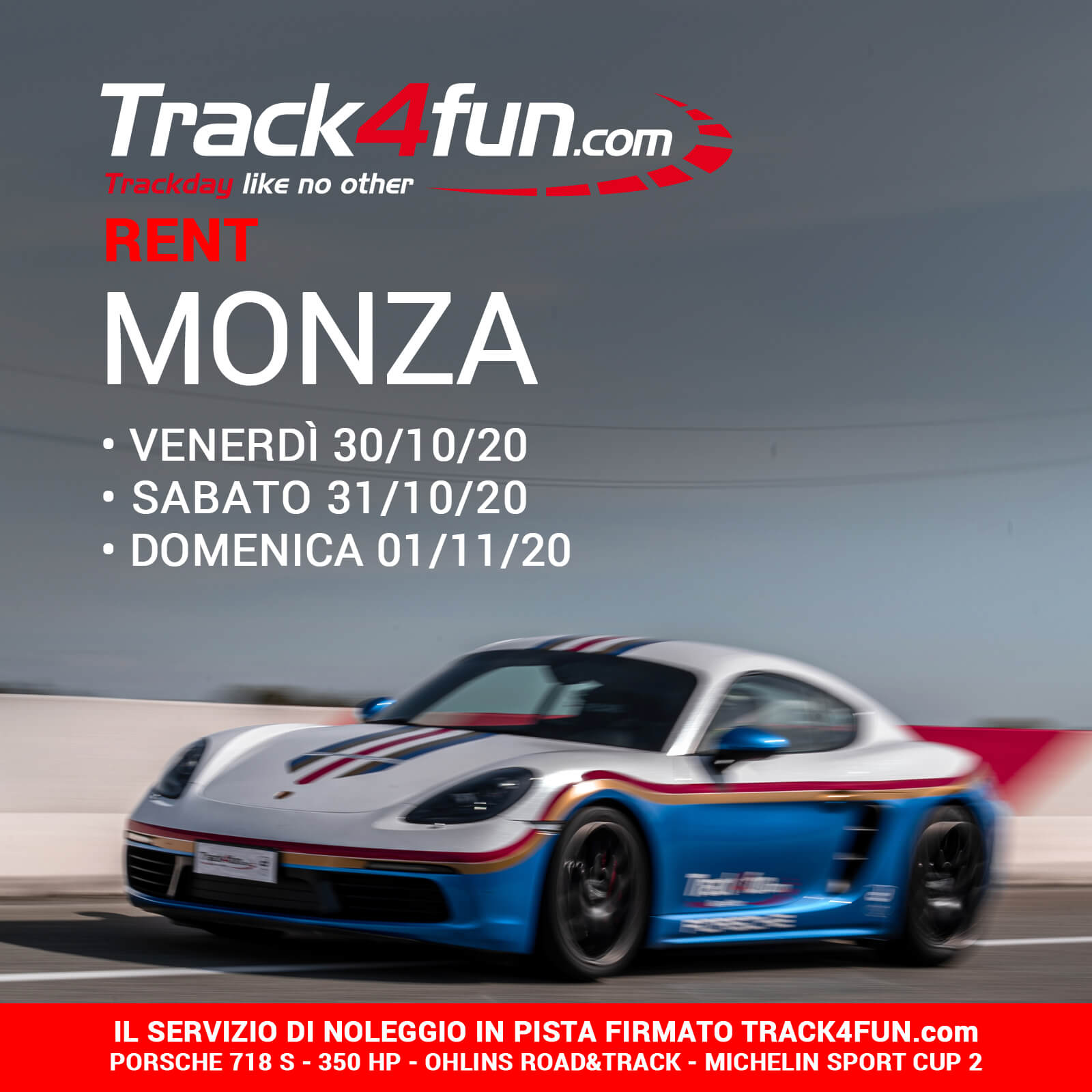Track4fun Rent Monza 30/31 Ott + 01 Nov 2020
