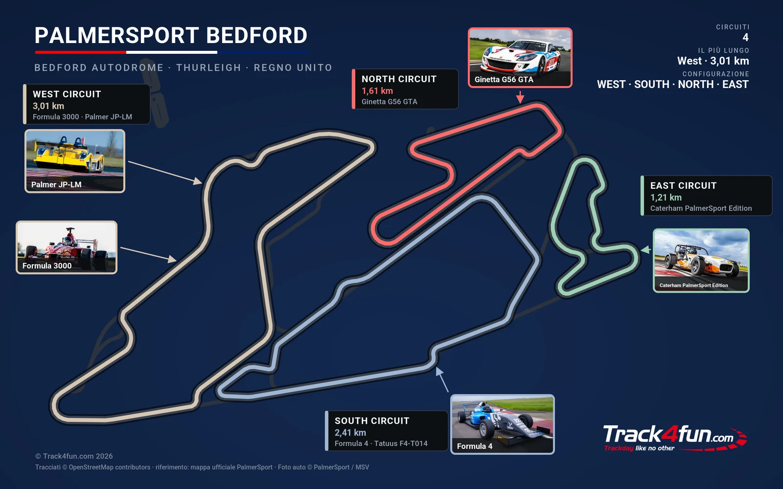 Mappa PalmerSport (UK)